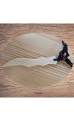 Maolia - Collier pendentif os de buffle couteau