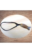 Maolia - Collier pendentif os de buffle poisson