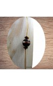 Maolia - Sautoir perles indiennes et fil cablé doré