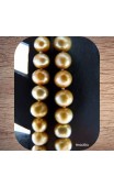 Maolia - Sautoir perles de culture champagne doré