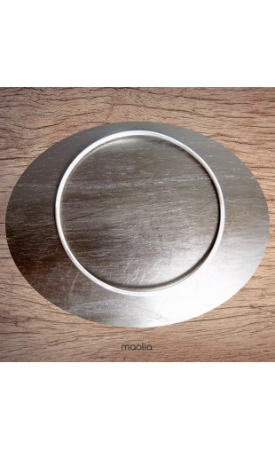 Maolia - Bracelet anneau plaqué argent 