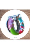 Maolia - Lettres émaillées de couleur pour bracelet cuir