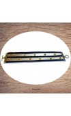 Maolia - Bracelet cuir large or et noir