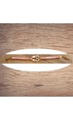 Maolia - Bracelet chouette émaillée finition dorée