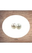 Boucles d'oreilles véritable perle de culture 5 mm