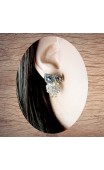 Boucles d'oreilles chouette corps cristal