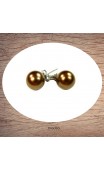 Boucles d'oreilles 10 mm perle de culture