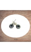 Boucles d'oreilles 10 mm perle de culture