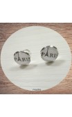 Boucles d'oreilles clips argent Paris