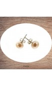 Boucles d'oreilles perles de culture 8mm 