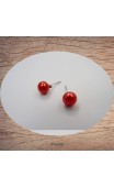 Boucles d'oreilles perle de culture 7-8 mm couleur choix