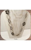 Maolia - Collier long bronze perles de rocaille